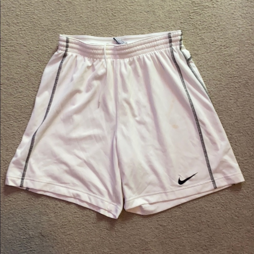 Nike White Dri Fit Shorts